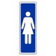ETICHETTA SEGNALETICA WC DONNE (PZ 10)