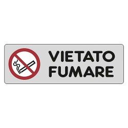 ETICHETTA SEGNALETICA VIETATO FUMARE (PZ 10)