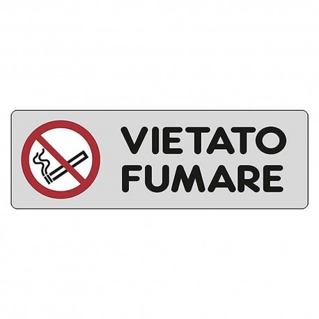 ETICHETTA SEGNALETICA VIETATO FUMARE (PZ 10)