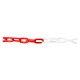 CATENA SEGNALETICA BICOLORE bianca / rossa - Ã˜ mm. 6 x 36 x 19 x mt.5 (BL 1)