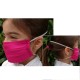 MASCHERINA IGIENICA PROTETTIVA RIUTILIZZABILE 'BAM fucsia cm. 18 x 7 - 2/5 anni (PZ 3)