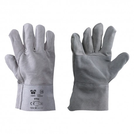 GUANTI CROSTA BOVINA RINFORZATI EXTRA '9TH' Tg. 10 (XL) (CP 12)
