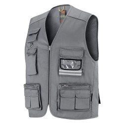 GILET DA LAVORO 'DERNA' taglia XXL - grigio (PZ 1)