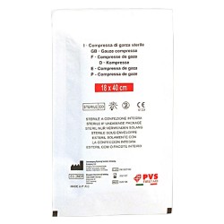 BUSTA GARZA COMPRESSA STERILE misura cm. 18 x 40 piegata s/filo - cf. da 10 pz. (CF 1)