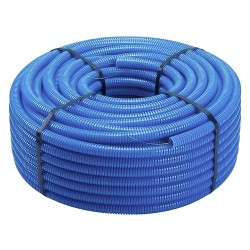 TUBO CORRUGATO PIEGHEVOLE SENZA TIRAFILO 'BLU' Ã¸ 25 - mt. 50 (RT 1)