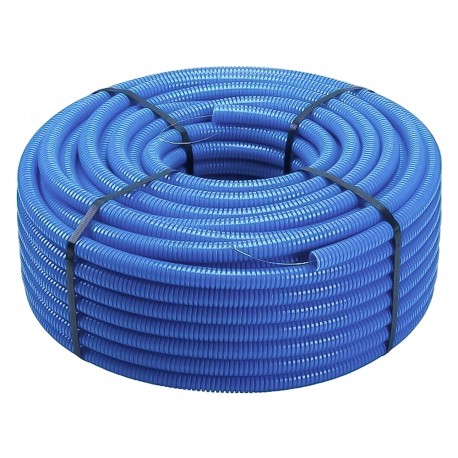 TUBO CORRUGATO PIEGHEVOLE SENZA TIRAFILO 'BLU' Ã¸ 25 - mt. 50 (RT 1)