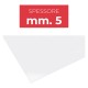 VETRO SINTETICO PRETAGLIATO cm 100x100 - spessore mm. 5 (PZ 5)