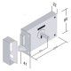 SERRATURA PORTONCINO DA APPLICARE ART. 175 E 50 - scatola mm 100 Dx (PZ 2)