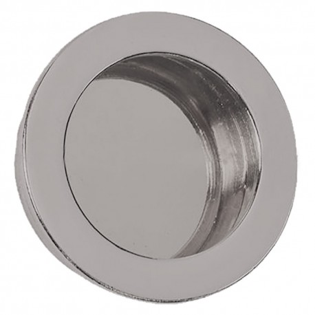 MANIGLIA TONDA PER PORTE SCORREVOLI Ã˜ 35 mm - cromo satinato (PZ 1)