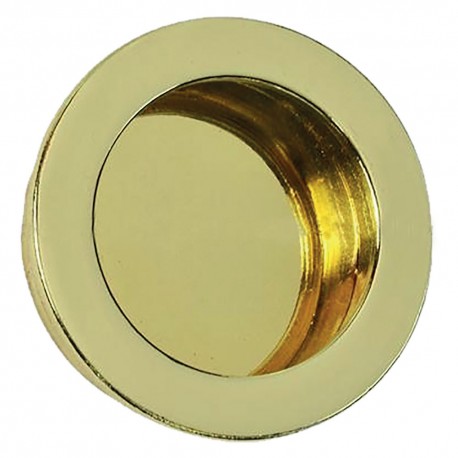 MANIGLIA TONDA PER PORTE SCORREVOLI Ã˜ 40 mm - oro lucido (PZ 1)