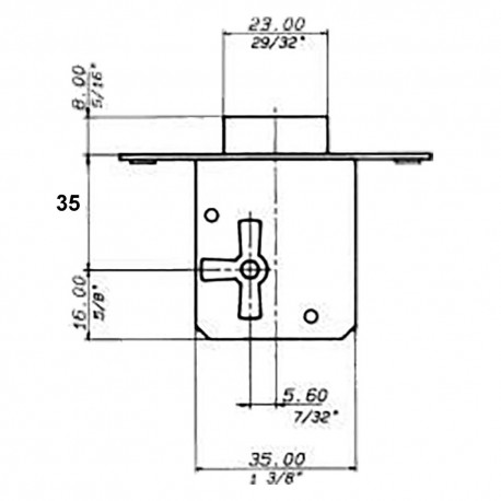 SERRATURA DA INFILARE ART. 12/R E 35 Sx (PZ 10)