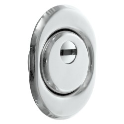 DEFENDER ANTITRAPANO PER SERRATURE h.25 mm - Ã˜ mm. 50 cromo satinato (PZ 1)