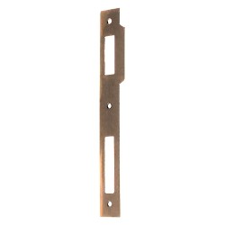 CONTROPIASTRA PER SERRATURA 'PATENT' B.Q. bronzato - interasse 90 mm (PZ 1)
