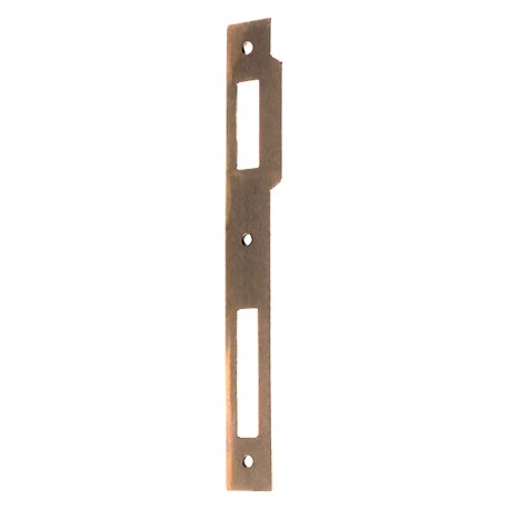 CONTROPIASTRA PER SERRATURA 'PATENT' B.Q. bronzato - interasse 90 mm (PZ 1)