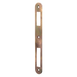 CONTROPIASTRA PER SERRATURA 'PATENT' B.T. bronzato - interasse 90 mm (PZ 1)