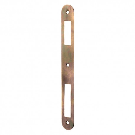 CONTROPIASTRA PER SERRATURA 'PATENT' B.T. bronzato - interasse 90 mm (PZ 1)