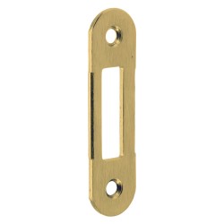 CONTROPIASTRA PER SERRATURA 'PATENT CENTRO/T 60' B.T. ottonata - interasse 90 mm (PZ 1)
