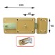 SERRATURA FERROGLIETTO 'P-CS' P60 - 6 mand.E60 Dx solo catenaccio (PZ 2)