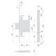 SERRATURA A DOPPIA MAPPA DA INFILARE PER LEGNO ART. 57015 E 60 (PZ 1)