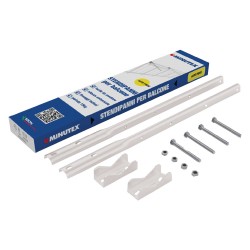 STENDIBIANCHERIA FISSO PER BALCONE verniciato bianco (CP 1)
