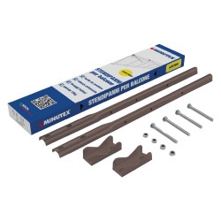 STENDIBIANCHERIA FISSO PER BALCONE verniciato antracite (CP 1)