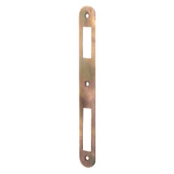 CONTROPIASTRA PER SERRATURA 'PATENT' B.T. bronzato verniciato - interasse 70 mm (PZ 1)