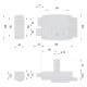 SERRATURA ELETTRICA DA APPLICARE PER FERRO ART. 11761 N7 E 60 Sx (PZ 1)