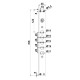 FRONTALE PER SERRATURE PORTE BLINDATE interasse mm 28 - 5 fori (PZ 1)