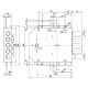 SERRATURA DA APPLICARE TRIPLICE PER PORTE BLINDATE ART. 555 Sx E 63 - mm 182 x 146 (PZ 1)