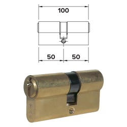 CILINDRO SAGOMATO DOPPIO PROFILO 'F5' mm 45+10+45  100 centrato (50+50) (PZ 1)