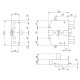 SERRATURA ELETTRICA DA APPLICARE TRIPLICE ART. 682 Sx - cilindro 70 mm (PZ 1)