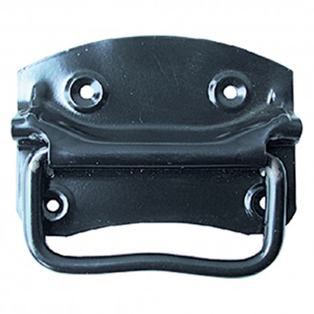MANIGLIA AMERICANA PER BAULI mm 110 nera (PZ 12)