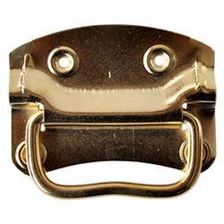 MANIGLIA AMERICANA PER BAULI mm 90 ottonata (PZ 12)