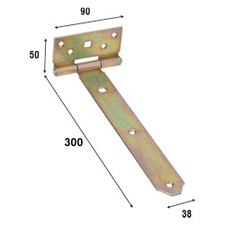 CERNIERA A BANDELLA ART.740 lunghezza mm 300 (PZ 10)