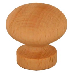 POMOLO LEGNO ART. 101 mm 20 art.101D noce chiaro (PZ 25)