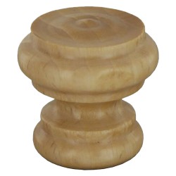 POMOLO LEGNO ART. 102 mm 40 art.102A noce chiaro (PZ 25)