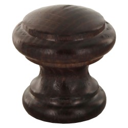 POMOLO IN LEGNO ART. 114 mm 30 noce scuro (PZ 25)