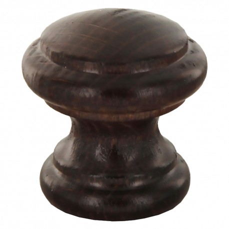 POMOLO IN LEGNO ART. 114 mm 38 noce scuro (PZ 25)