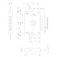 SERRATURA TRIPLICE DA APPLICARE ART. 42 art.42.7 - Sx E 70 mm 152 x 206 (PZ 1)