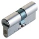 CILINDRO PROFILATO MODULARE SERIE 'EVO K22 TOP' mm 26+10+26  62 (31+31) cromo satinato (PZ 1)