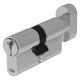 CILINDRO PROFILATO CON POMOLO SERIE 'Y500' mm 25+10+35  70 (30+40) nichelato (PZ 1)