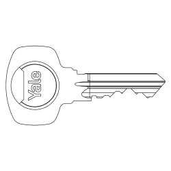 CHIAVE OTTONE NICHELATO profilo destro (PZ 1)