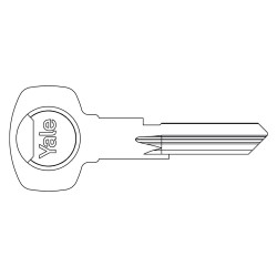 CHIAVE OTTONE NICHELATO profilo destro (PZ 1)