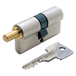 CILINDRO SAGOMATO PER POMOLO 'R6 EXTRA S' mm 30+10+30  70 nichelato (35+35) (PZ 1)