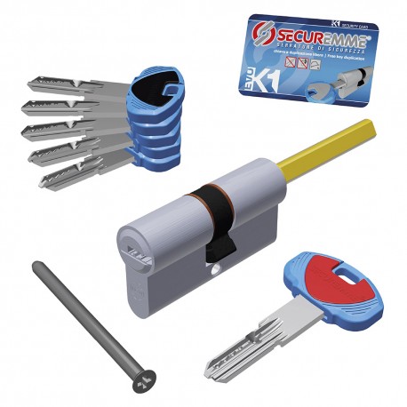 CILINDRO SAGOMATO CON CODOLO 'EVOK1' mm 30 + 45  75 (PZ 1)