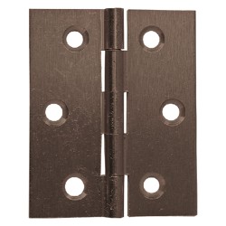 CERNIERA FRESATA PIANA HxL mm 60x50 - bronzata (PZ 24)