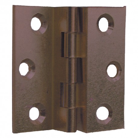 CERNIERA DOPPIA ZANCATA HxL mm 40x35 - bronzata (PZ 24)