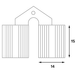 CERNIERA INVISIBILE CILINDRICA mm 14 (PZ 24)