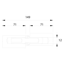 CERNIERA A GOCCIA ART.498 lunghezza cm 15 (PZ 16)