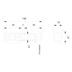 CERNIERA A GOCCIA ART.575 lunghezza cm 15 (PZ 16)